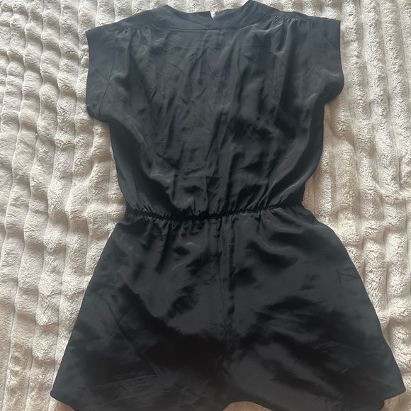 Aritzia Babaton Black Romper Silk Corbett - Picture 2 of 5